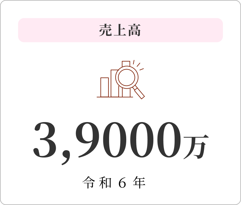 売上高 3,9000万 令和6年