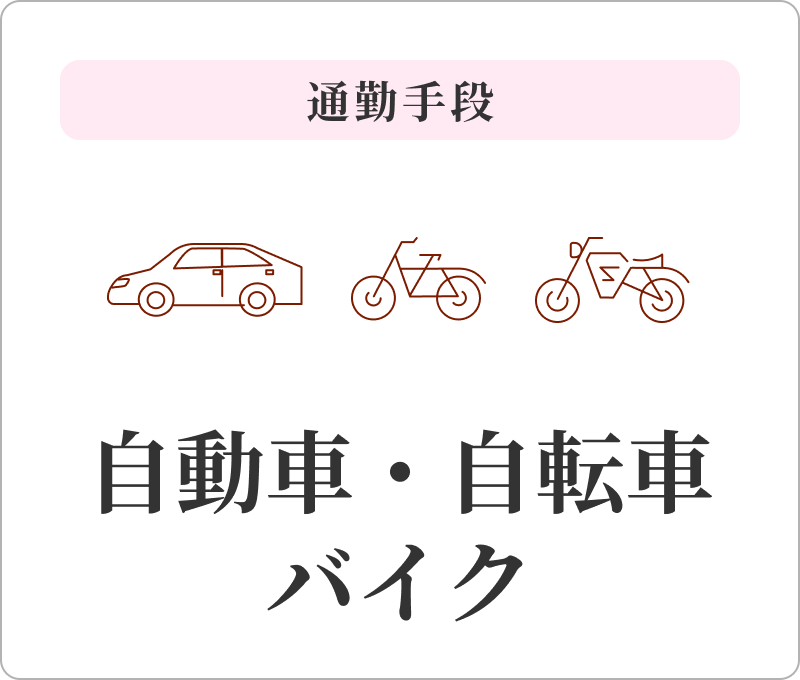 通勤手段 自動車・自転車 バイク